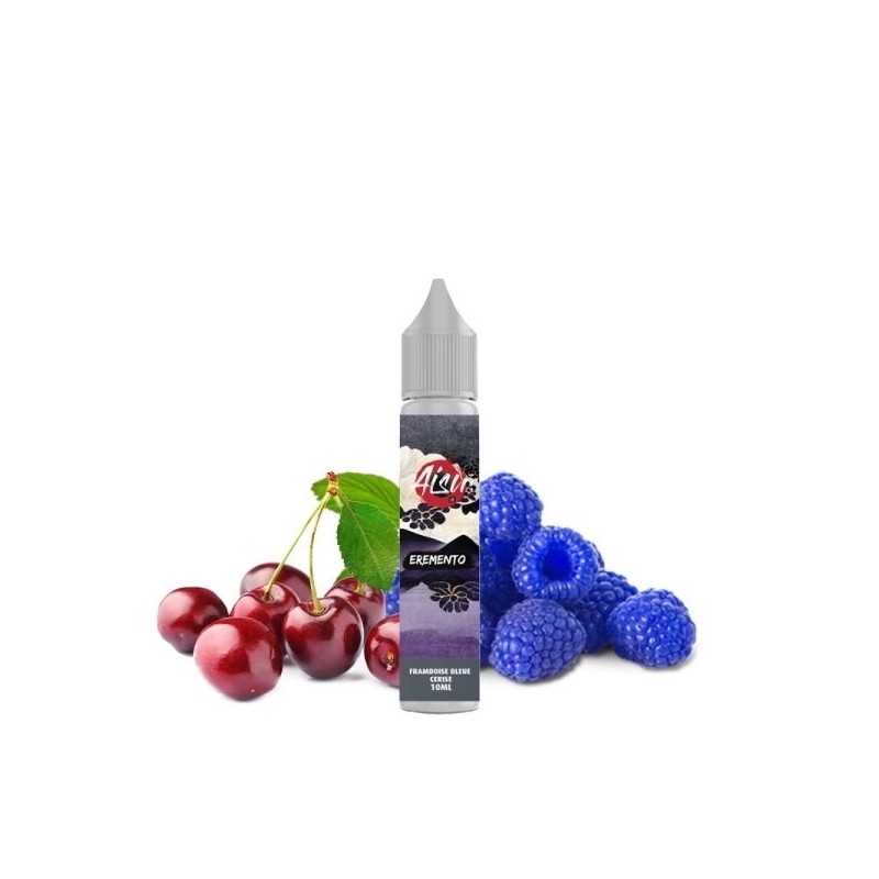 Liquid Aisu Eremento Salt 10ml - Blue Raspberry Cherry 20mg | Eliq Vapoteur