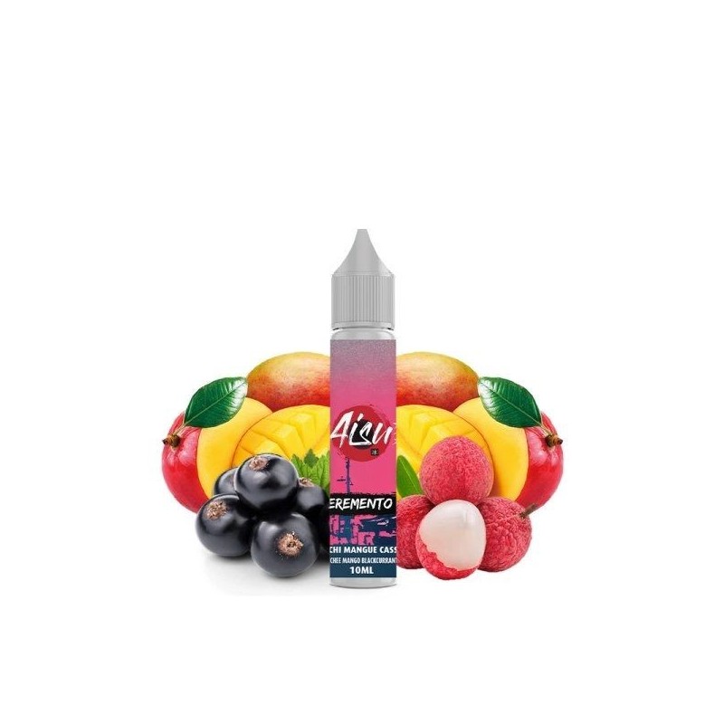 Liquid Aisu Eremento Salt 10ml - Lychee Mango Blackcurrant 20mg | Eliq Vapoteur