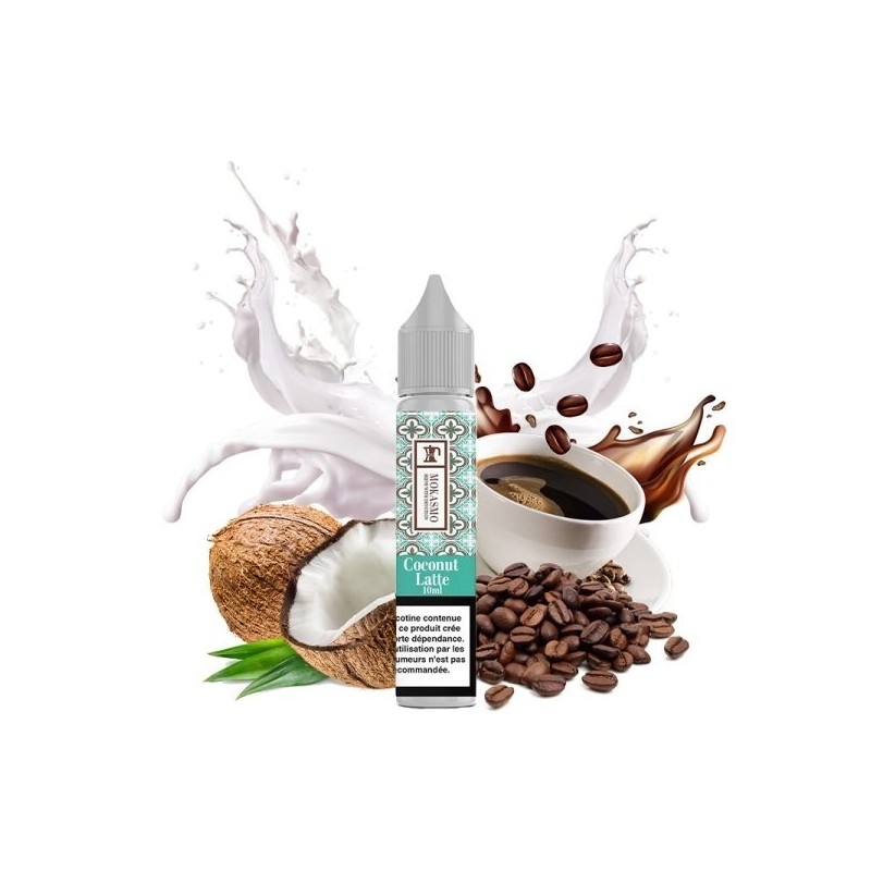 Liquid Aisu Mokasmo Salt 10ml - Coconut Latte 20mg | Eliq Vapoteur