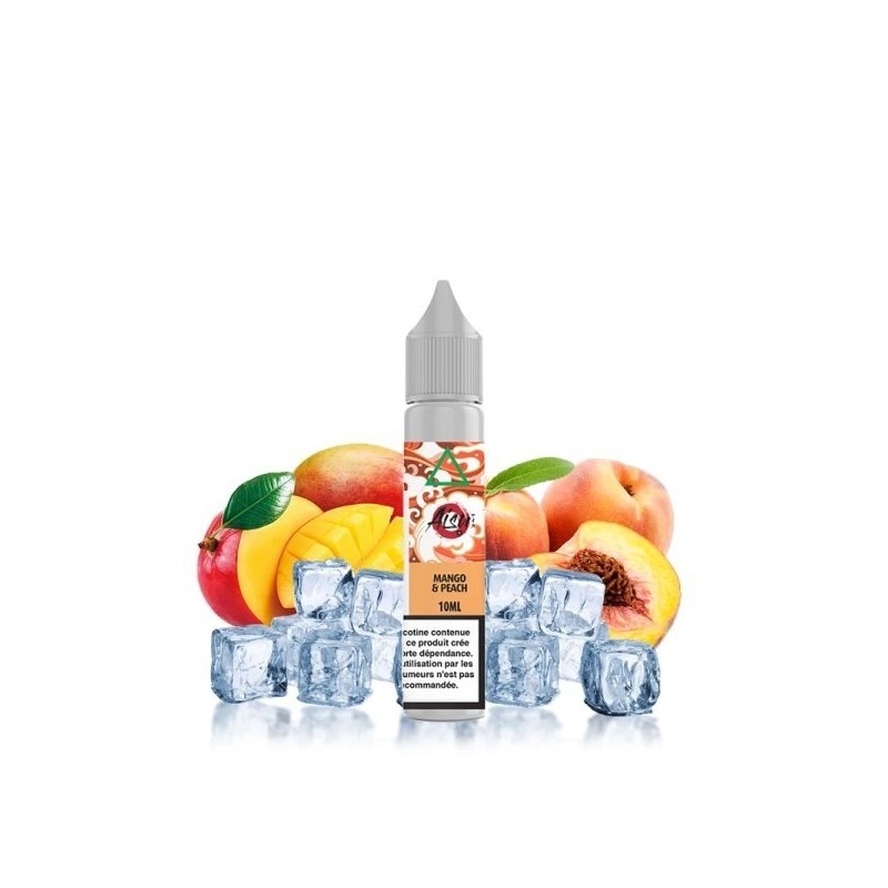 Liquid Aisu Salt 20mg 10ml - Mango Peach | Eliq Vapoteur