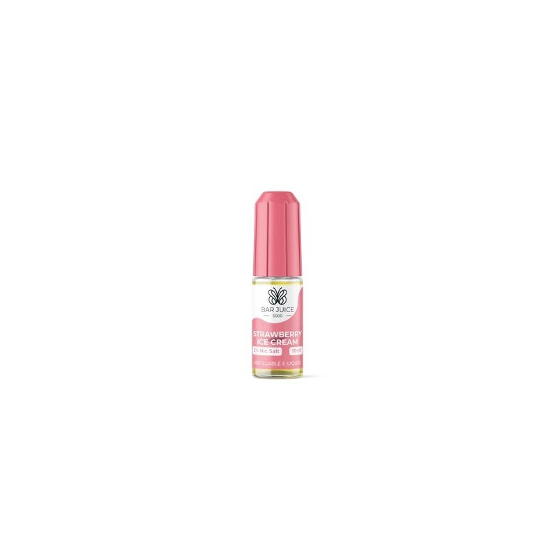 Liquid Bar Juice 5000 10ml - Strawberry Ice Cream 20mg | Eliq Vapoteur