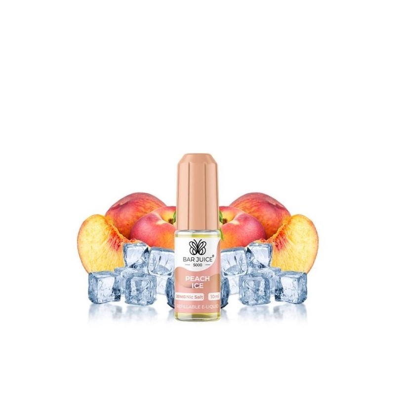 Liquid Bar Juice 5000 10ml - Peach Ice 20mg | Eliq Vapoteur