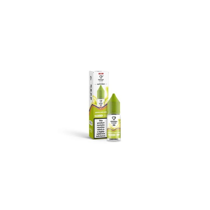Liquid Crystal Clear Salts 10ml -  Lemon and Lime 20mg | Eliq Vapoteur