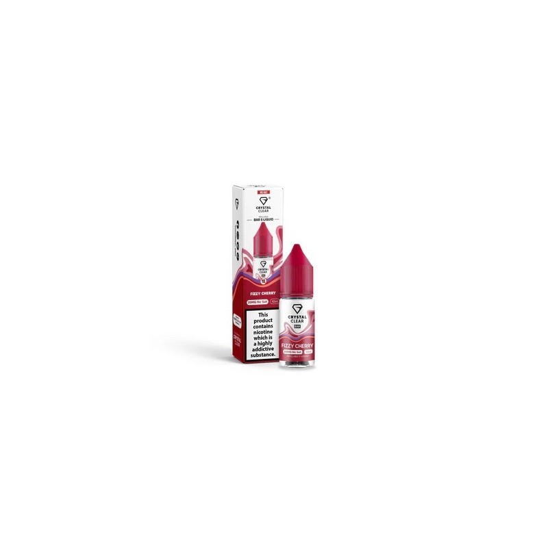 Liquid Crystal Clear Salts 10ml - Fizzy Cherry 20mg | Eliq Vapoteur