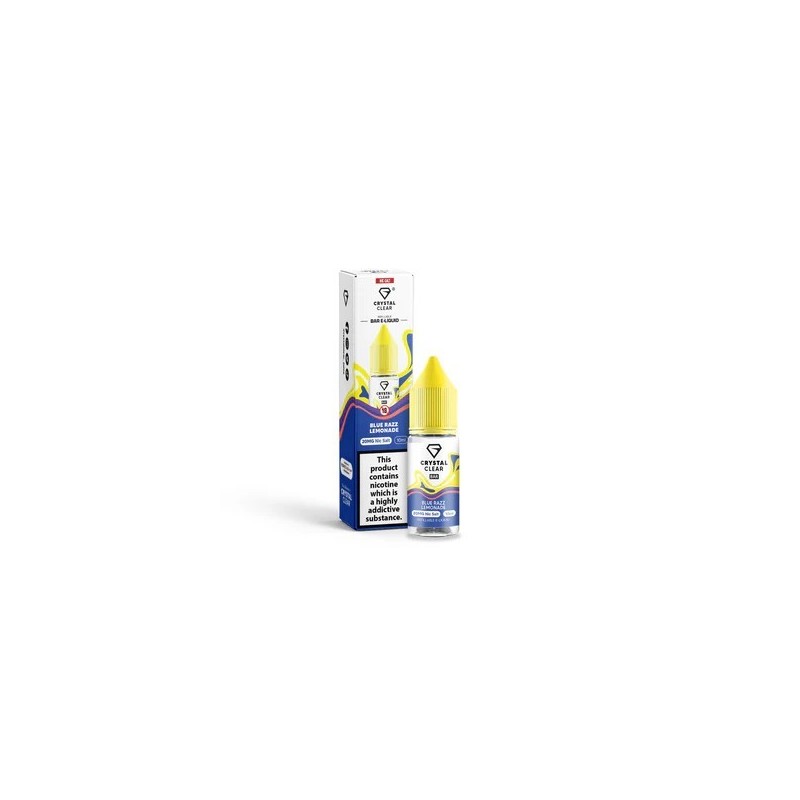 Liquid Crystal Clear Salts 10ml - Blue Razz Lemonade 20mg | Eliq Vapoteur