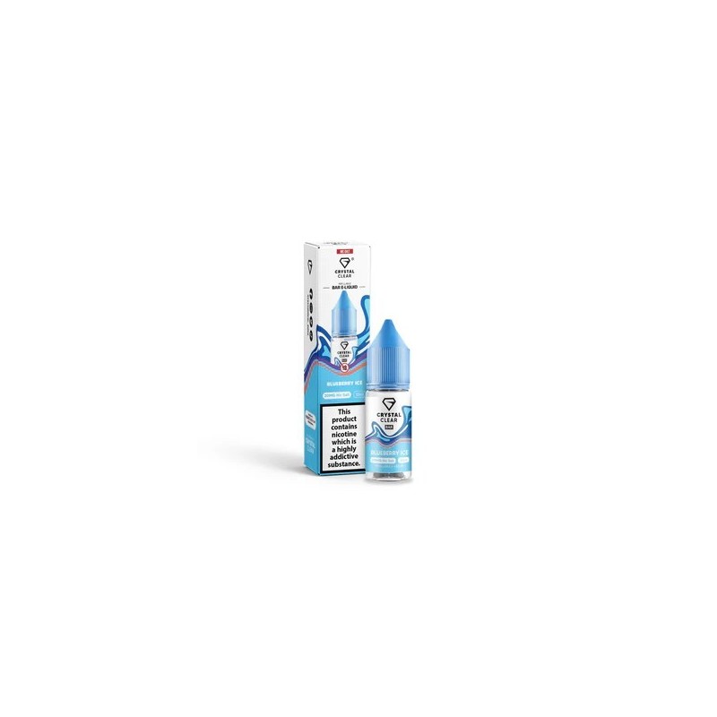 Liquid Crystal Clear Salts 10ml - Blueberry Ice 20mg | Eliq Vapoteur
