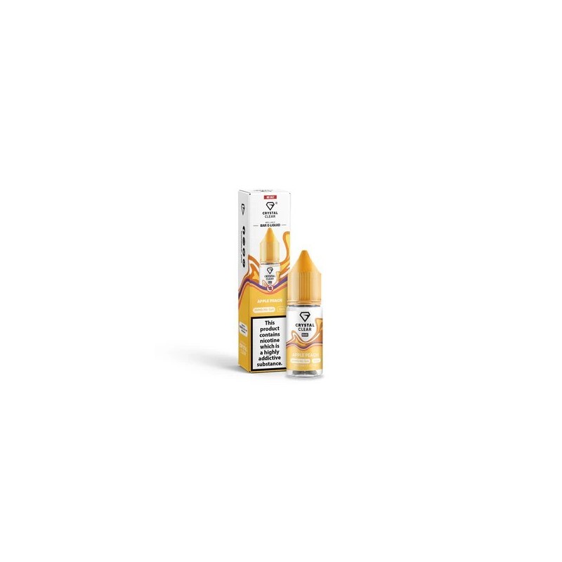 Liquid Crystal Clear Salts 10ml - Apple Peach 20mg | Eliq Vapoteur