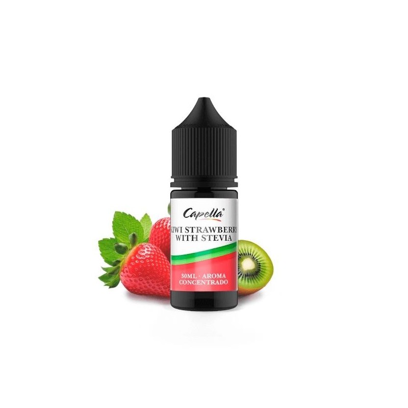 Concentré Capella - Kiwi Strawberry With Stevia 30ml | EliqVapoteur
