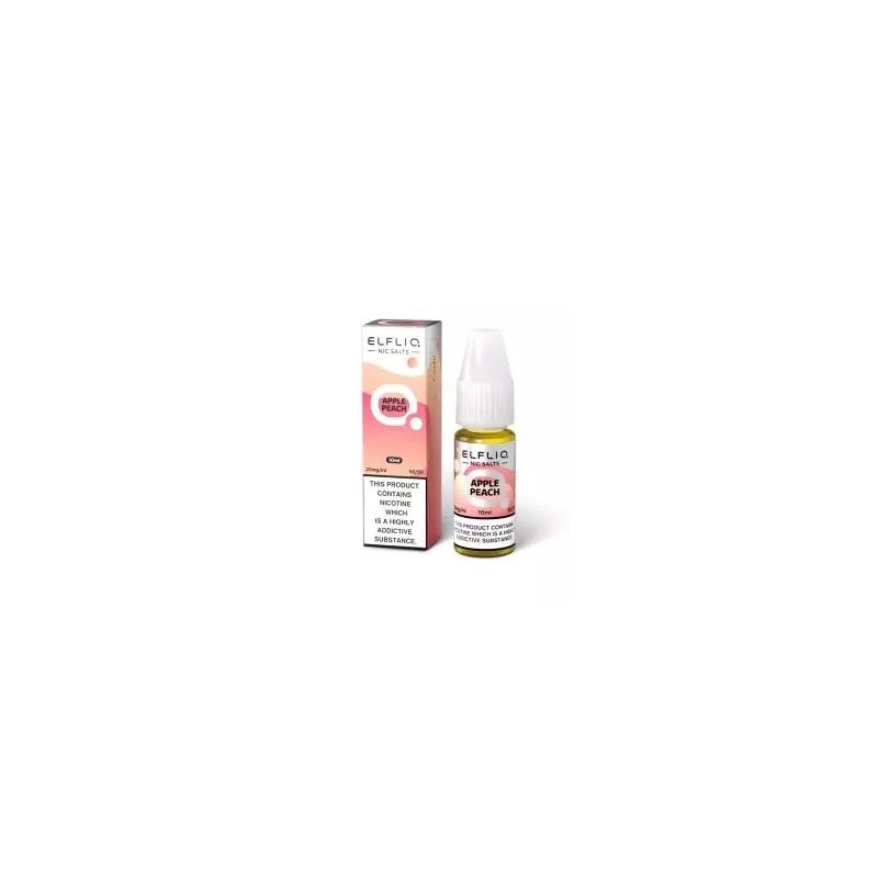 E-liquide Elfbar Elfliq Salt 10ml - Pomme Pêche 20mg | EliqVapoteur