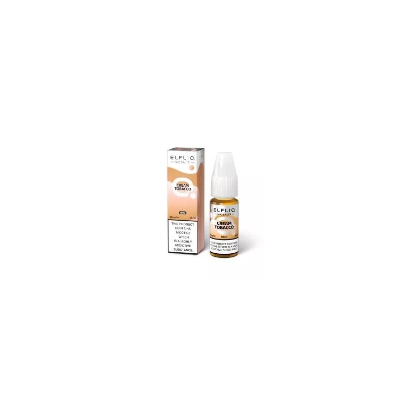 E-liquide Elfbar Elfliq Salt 10ml - Cream Tobacco 20mg | EliqVapoteur