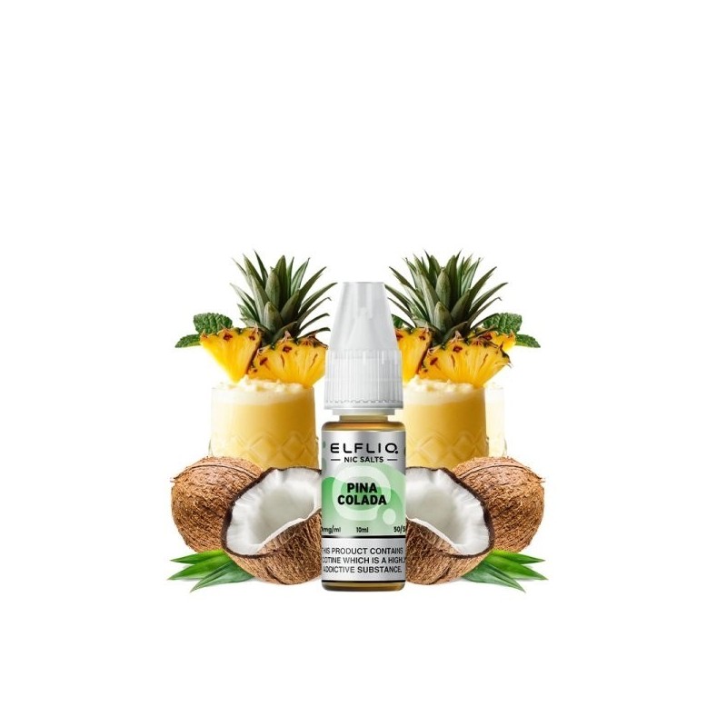 Liquid Elfbar Elfliq Salt 10ml - Pina Colada 20mg | Eliq Vapoteur