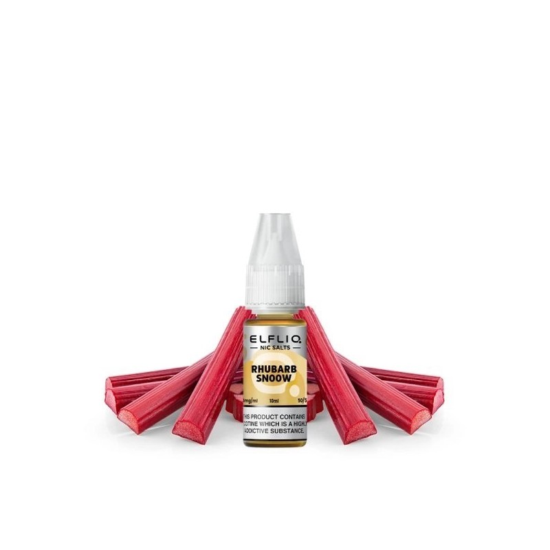 Liquid Elfbar Elfliq Salt 10ml - Rhubarb Snoow 20mg | Eliq Vapoteur