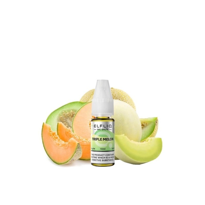 Liquid Elfbar Elfliq Salt 10ml - Triple Melon 20mg | Eliq Vapoteur