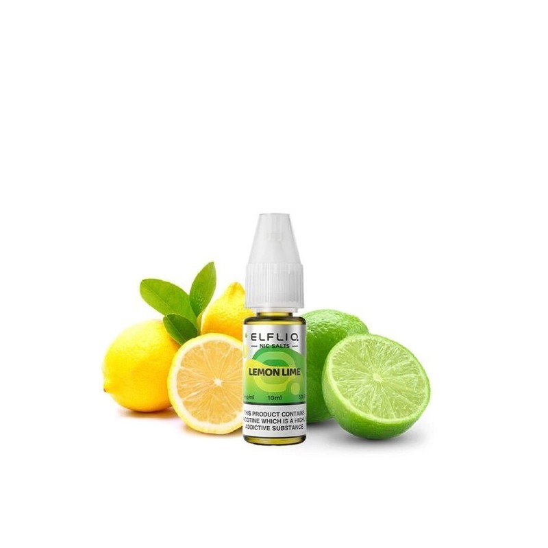 Liquid Elfbar Elfliq Salt 10ml - Lemon Lime 20mg | Eliq Vapoteur