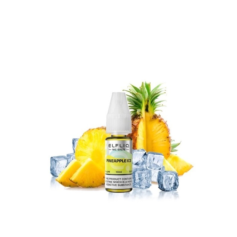 E-liquide Elfbar Elfliq Salt 10ml - Ananas Glacé 20mg | EliqVapoteur