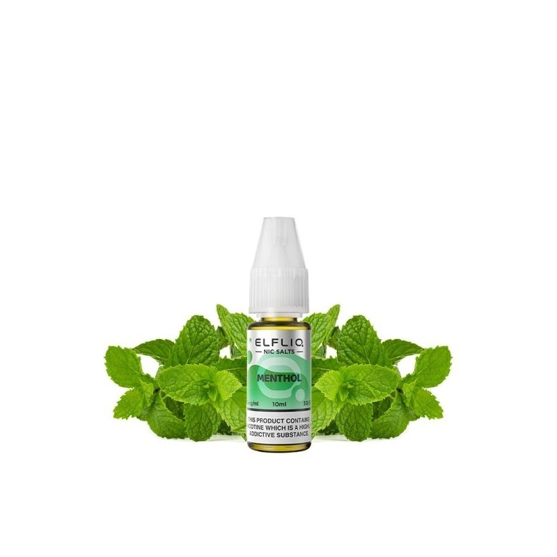 Liquid Elfbar Elfliq Salt 10ml - Menthol 20mg | Eliq Vapoteur