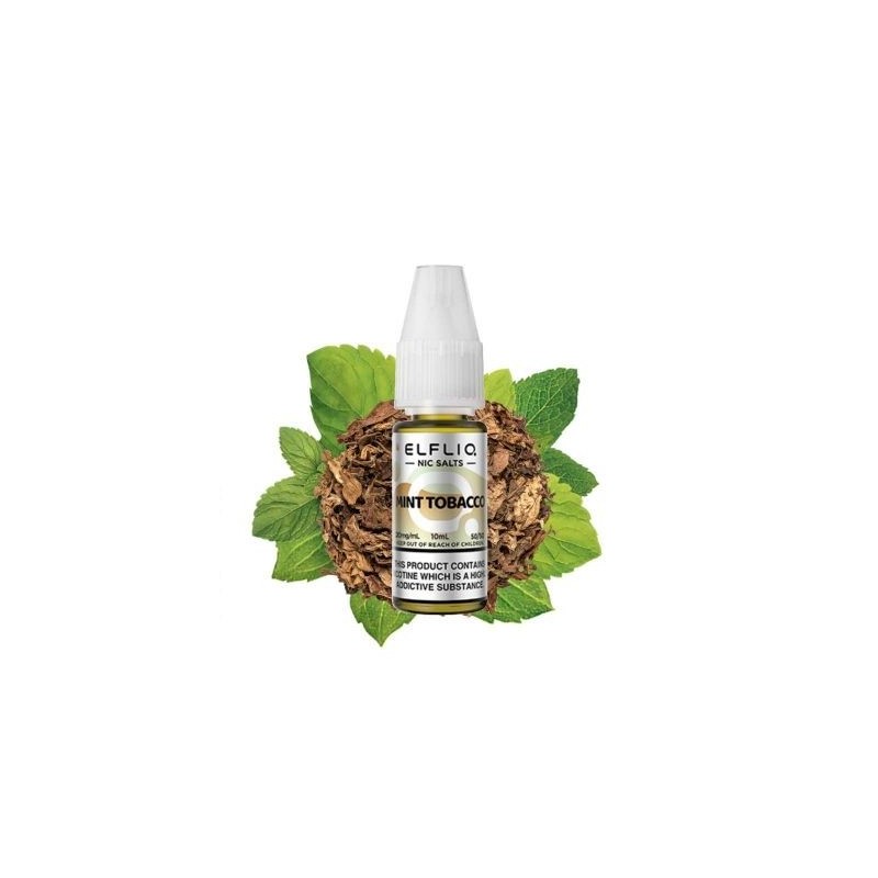 Liquid Elfbar Elfliq Salt 10ml - Mint Tobacco 20mg | Eliq Vapoteur