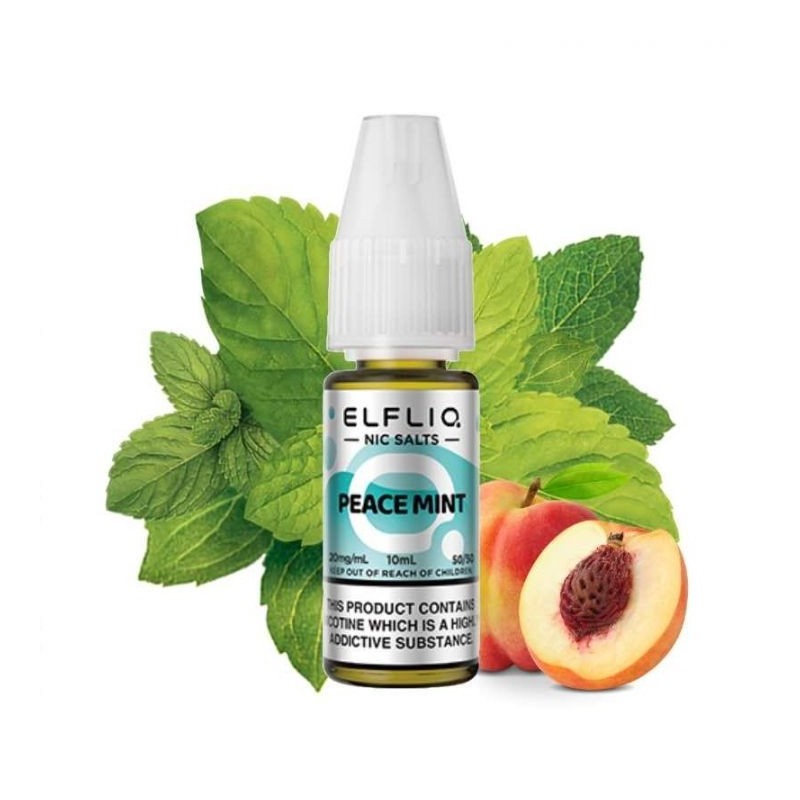 Liquid Elfbar Elfliq Salt 10ml - Peace Mint 20mg | Eliq Vapoteur
