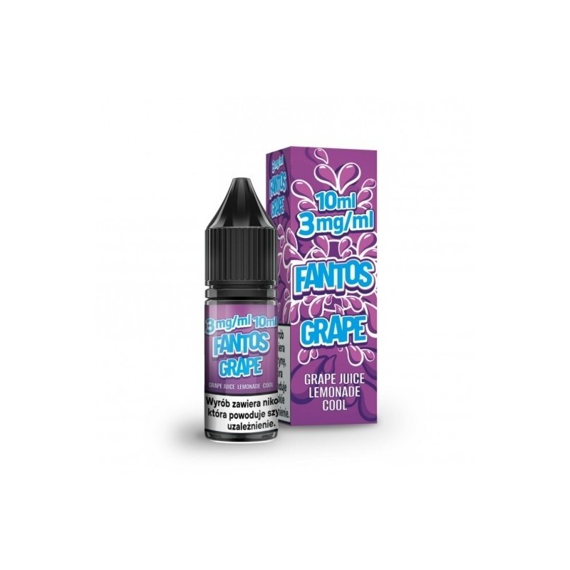 Liquid Fantos 10ml - Grape Fantos 3mg  (A25) | Eliq Vapoteur