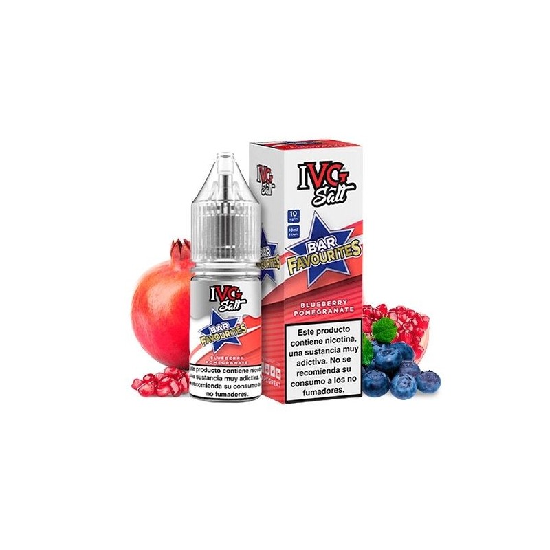 Liquid IVG Favourite Bar Salts 10ml - Blueberry Pomegranate 20mg | Eliq Vapoteur