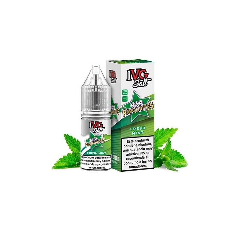 Liquid IVG Favourite Bar Salts 10ml - Fresh Mint 20mg | Eliq Vapoteur