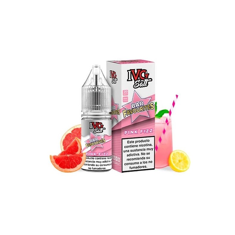 Liquid IVG Favourite Bar Salts 10ml - Pink Fizz 20mg | Eliq Vapoteur