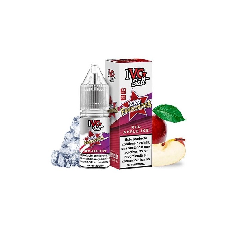 Liquid IVG Favourite Bar Salts 10ml - Red Apple Ice 20mg | Eliq Vapoteur