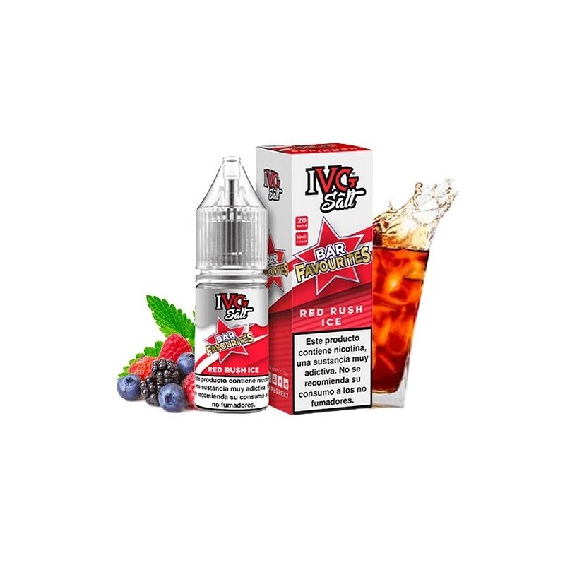 Liquid IVG Favourite Bar Salts 10ml - Red Rush Ice 20mg | Eliq Vapoteur