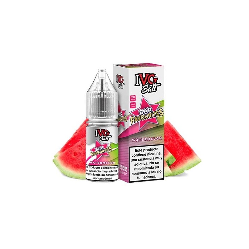 E-liquide IVG Favourite Bar Salts 10ml - Pastèque 20mg | EliqVapoteur