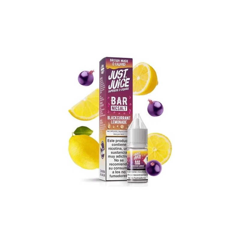 E-liquide Just Juice Bar Salt 10ml - Blackcurrant Lemonade 20mg | EliqVapoteur