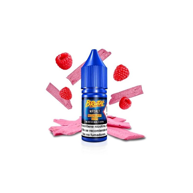 Liquid Just Juice Brutal Salts 10ml - Raspberry Sour 20mg | Eliq Vapoteur