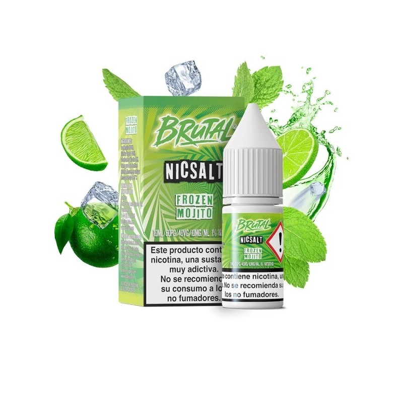 Liquid Just Juice Brutal Salts 10ml - Frozen Mojito 20mg | Eliq Vapoteur