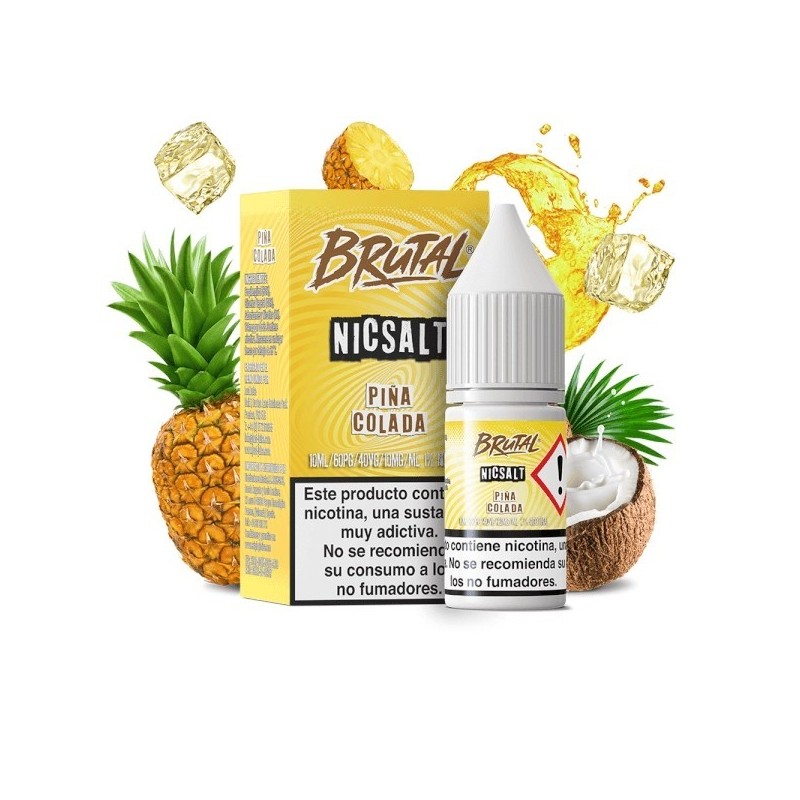 Liquid Just Juice Brutal Salts 10ml - PiÑa Colada 20mg | Eliq Vapoteur