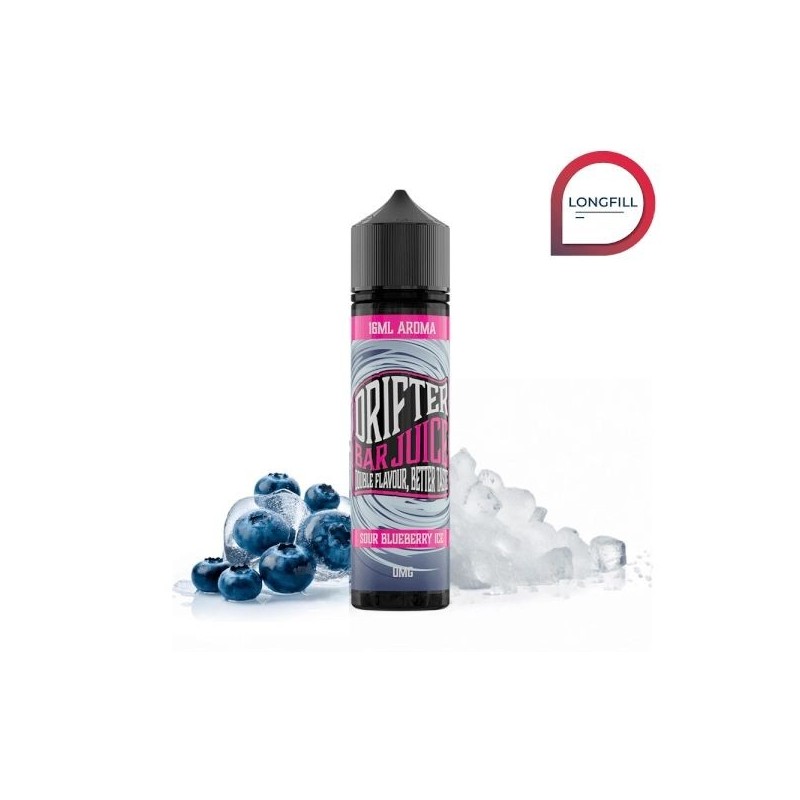 Longfill Drifter Bar 16/60ml - Sour Blueberry Ice | Eliq Vapoteur