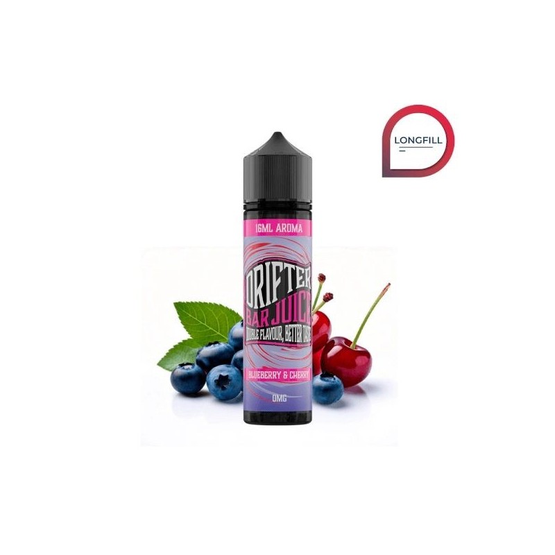Longfill Drifter Bar 16/60ml - Myrtille Cerise | EliqVapoteur