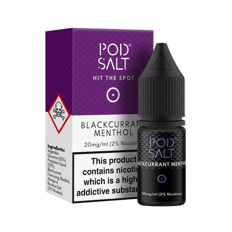 Liquid Pod Salt Core 10ml - Blackcurrant Menthol 20mg | Eliq Vapoteur