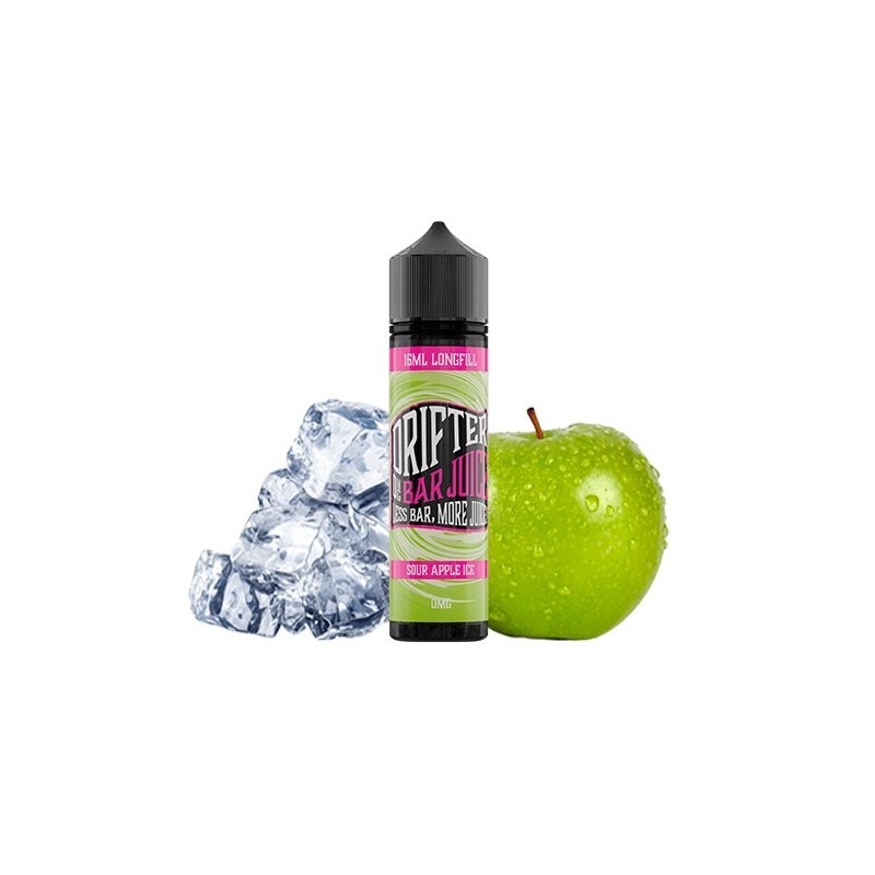 Longfill Drifter Bar 16/60ml - Sour Apple Ice | Eliq Vapoteur