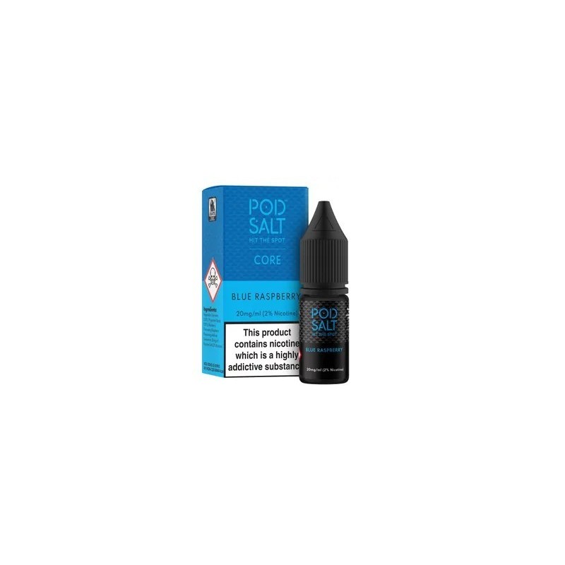 Liquid Pod Salt Core 10ml - Blue Raspberry 20mg | Eliq Vapoteur