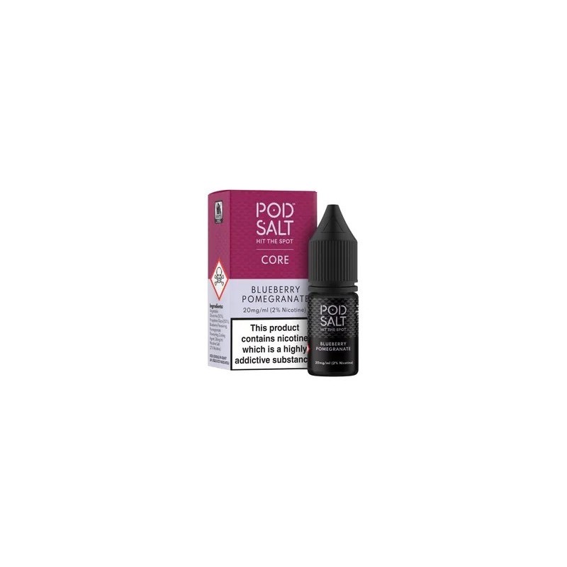 Liquid Pod Salt Core 10ml - Blueberry Pomegranate 20mg | Eliq Vapoteur