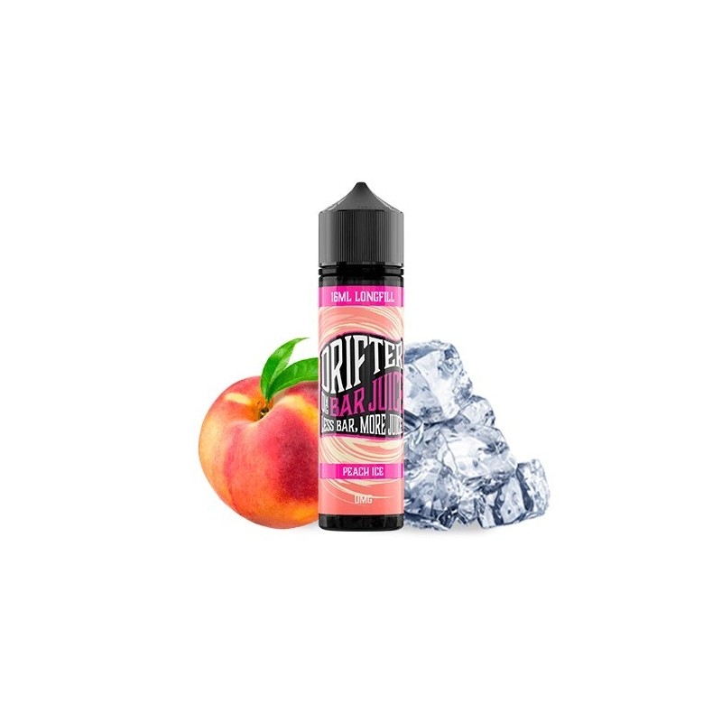 Longfill Drifter Bar 16/60ml - Peach Ice | Eliq Vapoteur