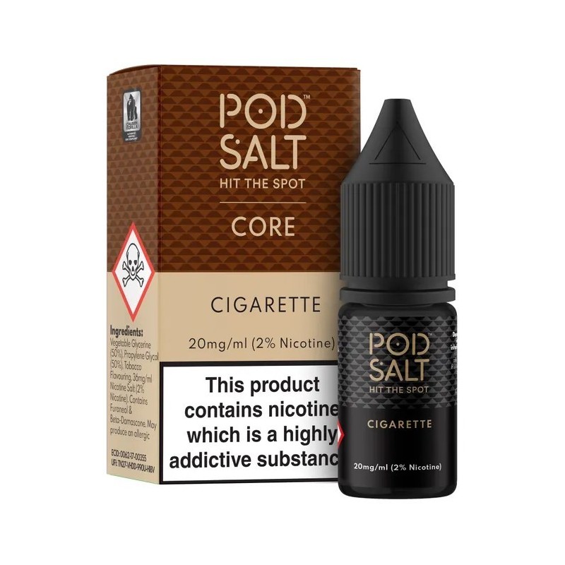 Liquid Pod Salt Core 10ml - Cigarette 20mg | Eliq Vapoteur