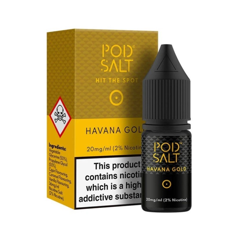 Liquid Pod Salt Core 10ml - Havana Gold 20mg | Eliq Vapoteur