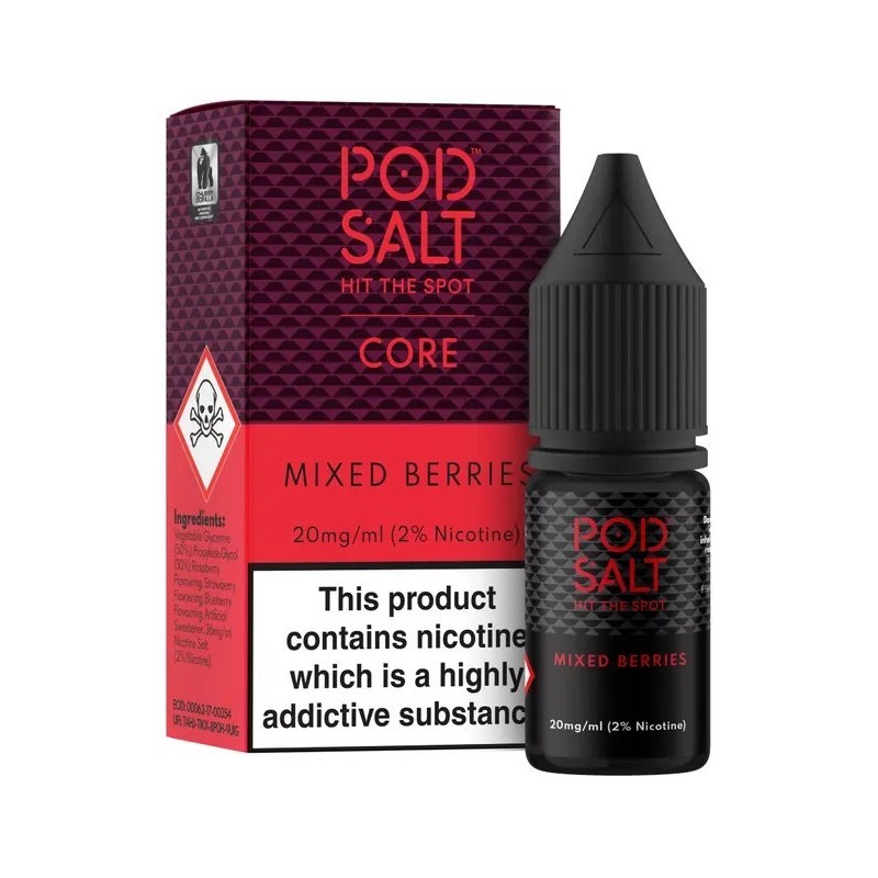 Pod Salt Core 10ml - Mixed Berries 20mg | EliqVapoteur