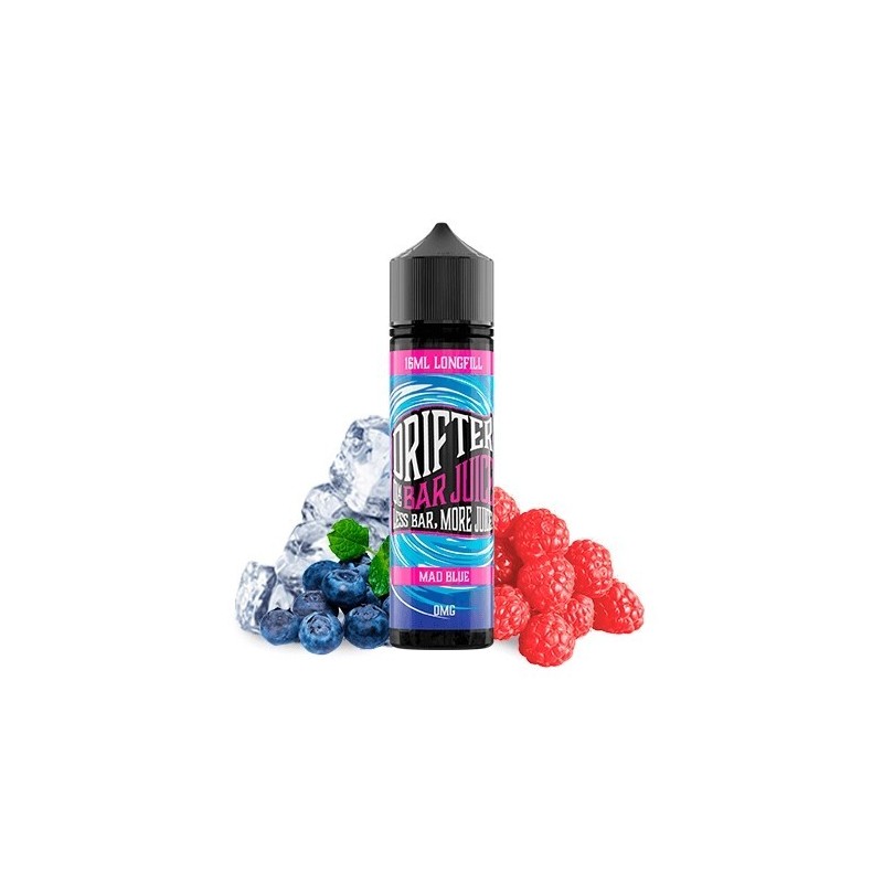 Longfill Drifter Bar 16/60ml - Mad Blue | Eliq Vapoteur
