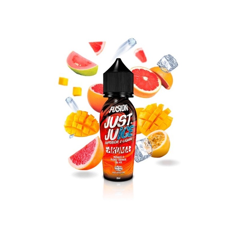 Longfill Just Juice Fusion 20/60ml - Mango and Blood Orange Ice | Eliq Vapoteur