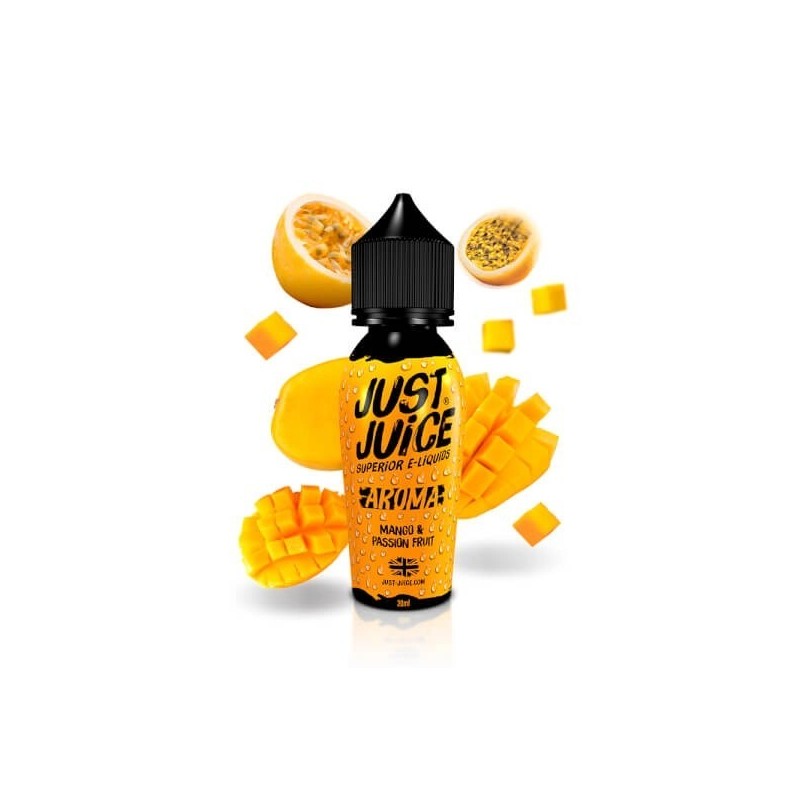 Longfill Just Juice Iconic 20/60ml - Mango and Passion Fruit | Eliq Vapoteur