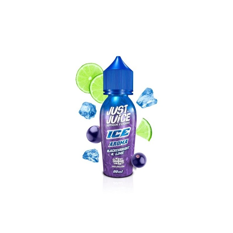 Just Juice Ice Blackcurrant and Lime Longfill 20/60ml | EliqVapoteur