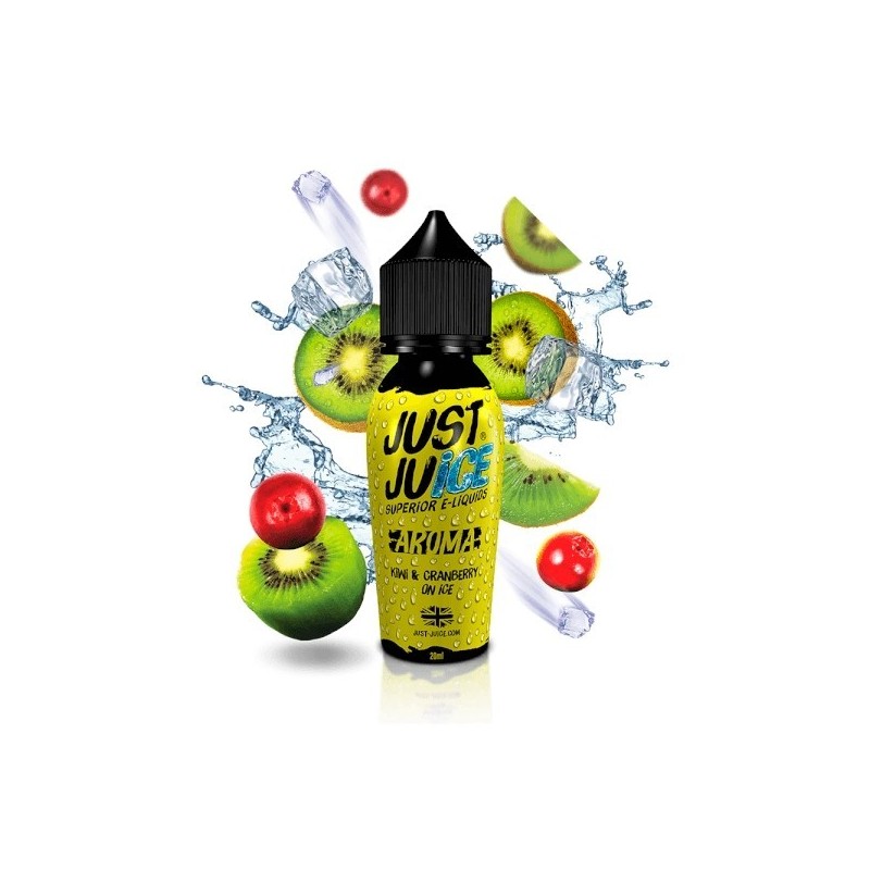 Longfill Just Juice Iconic 20/60ml - Kiwi Cranberry Ice | Eliq Vapoteur