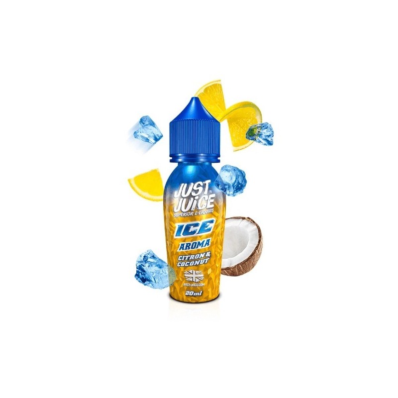 Longfill Just Juice Ice 20/60ml - Citron et Noix de Coco | EliqVapoteur