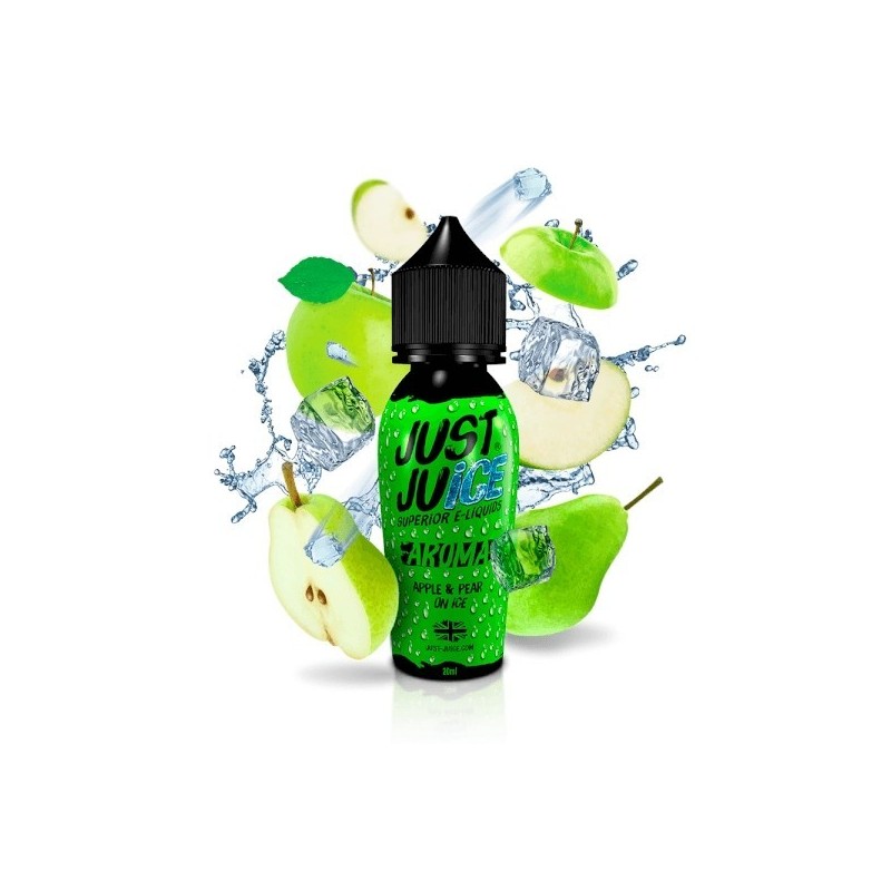 Longfill Just Juice Iconic 20/60ml - Apple Pear Ice | Eliq Vapoteur